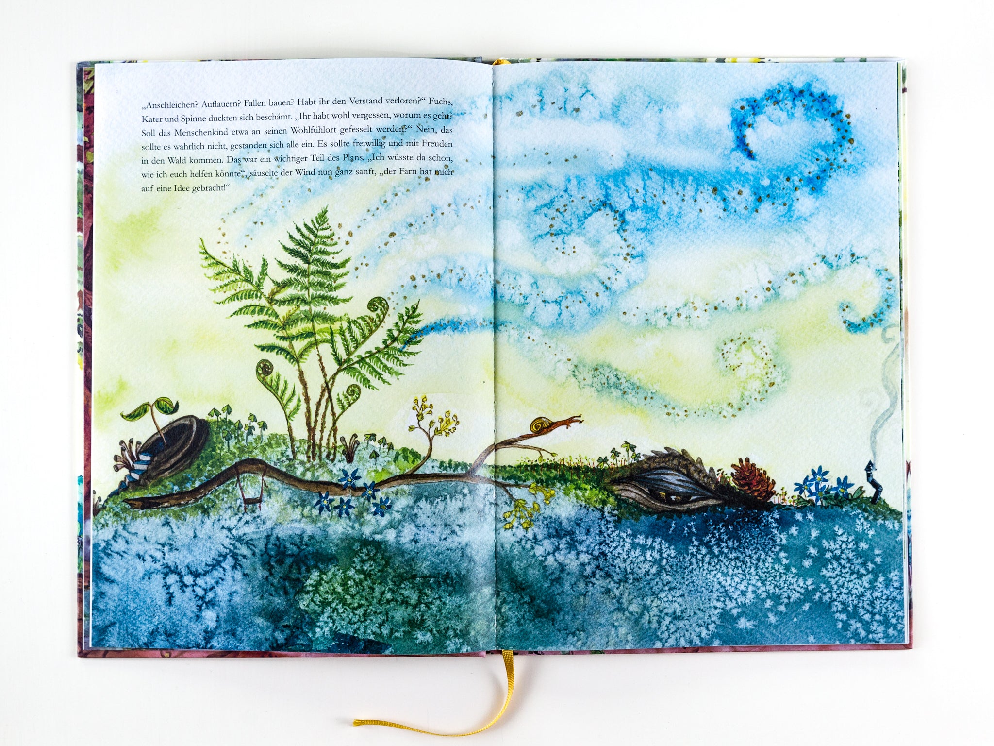 Libro illustrato in tedesco “Das Flüstern des Waldes”