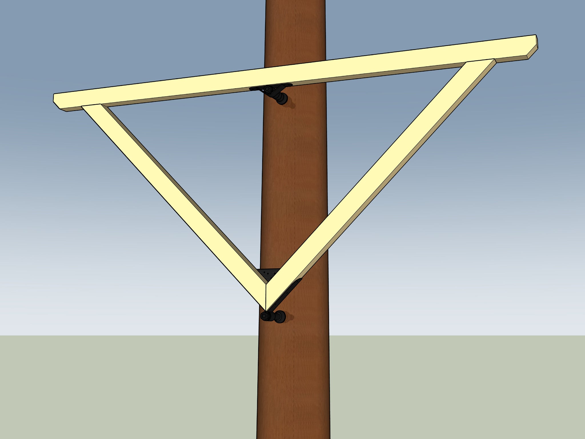 XL Kit di Fissaggio Albero, Triangolo D90