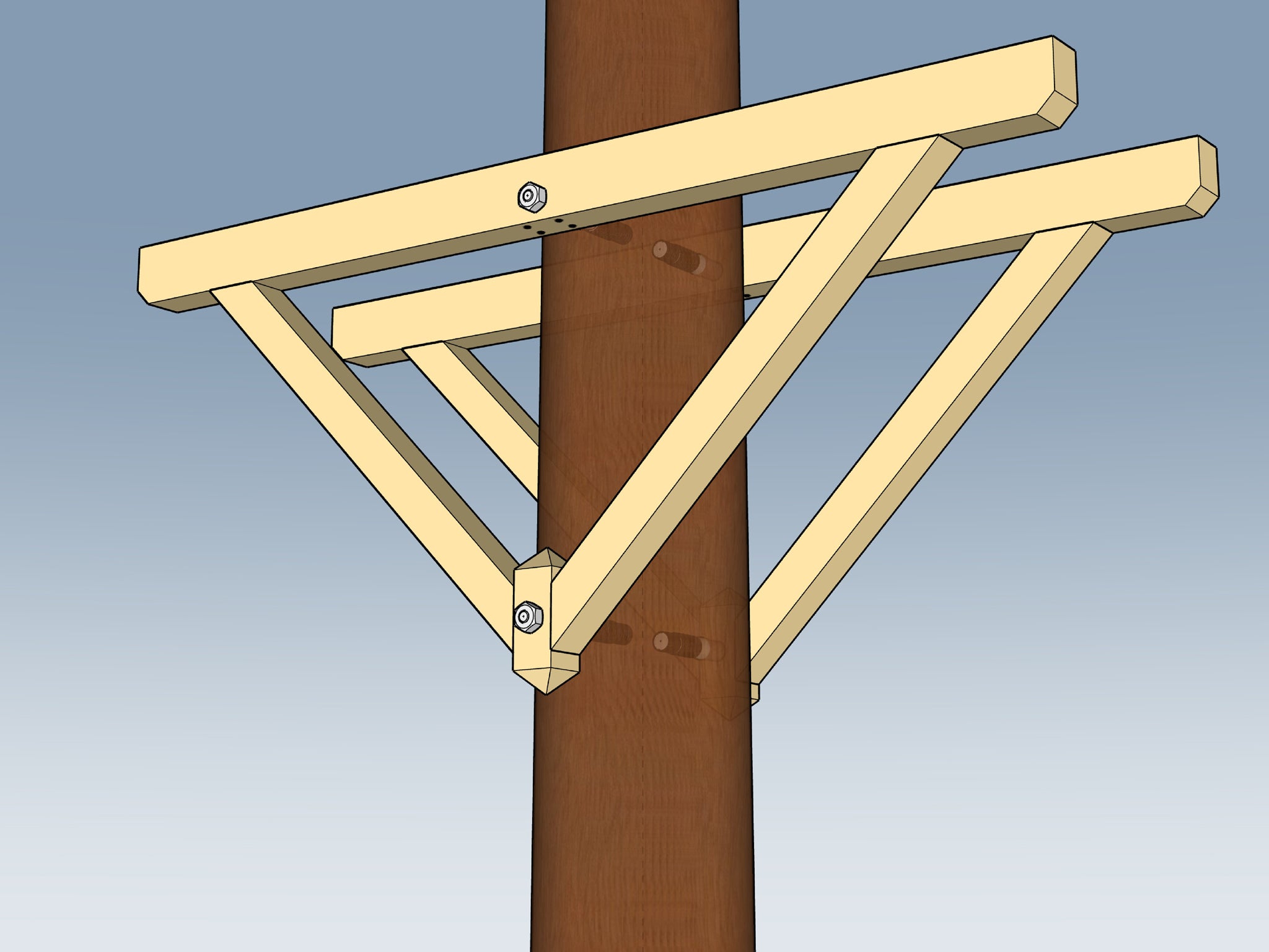 XS Treehouse Hardware Kit for 1-2 Trees, 4 Free