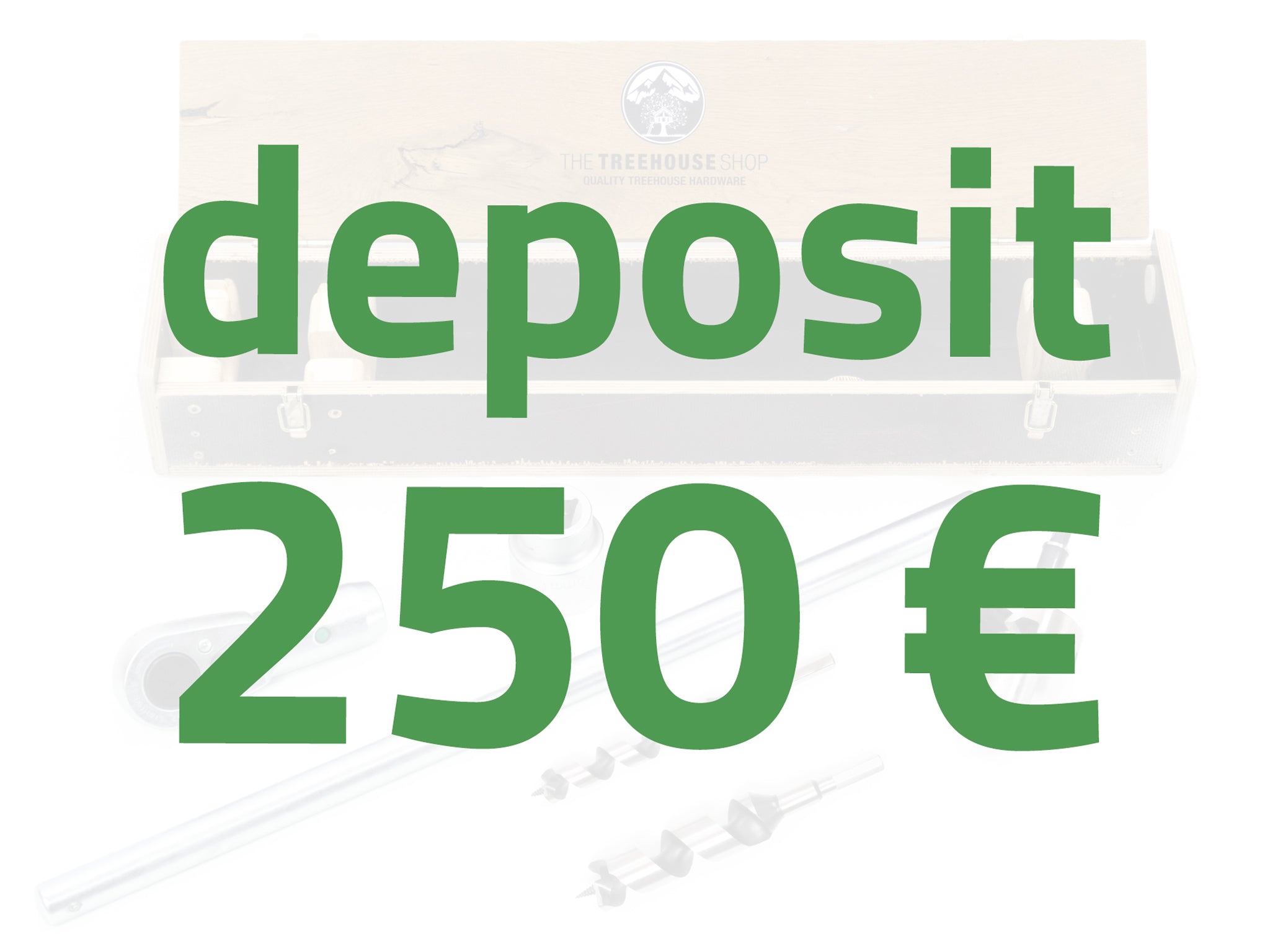 Baumhaus selber bauen – Werkzeug Set zum Ausleihen mit Kaution 250 Euro