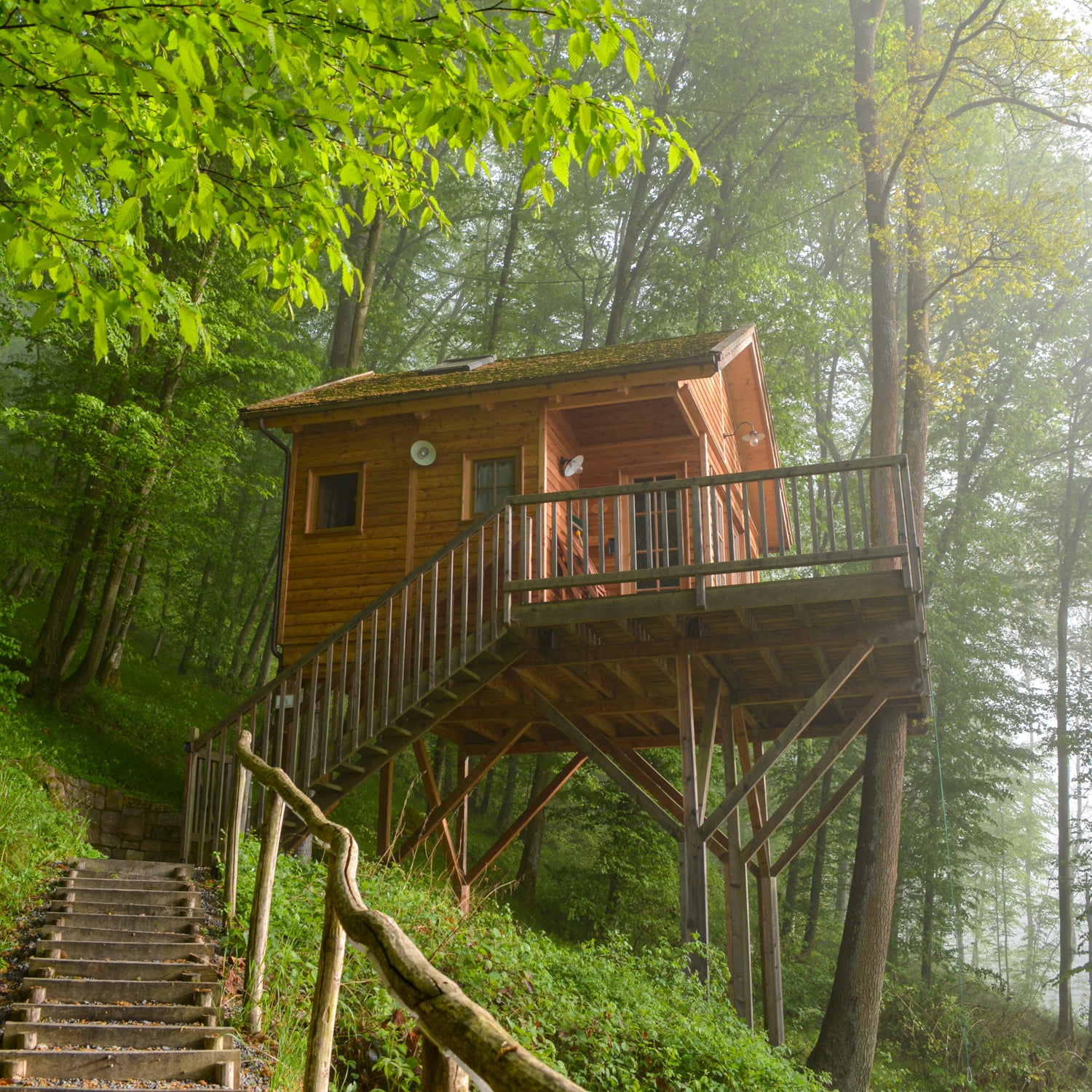 Luxury treehouse hotel Seemühle Germany by baumbaron GmbH