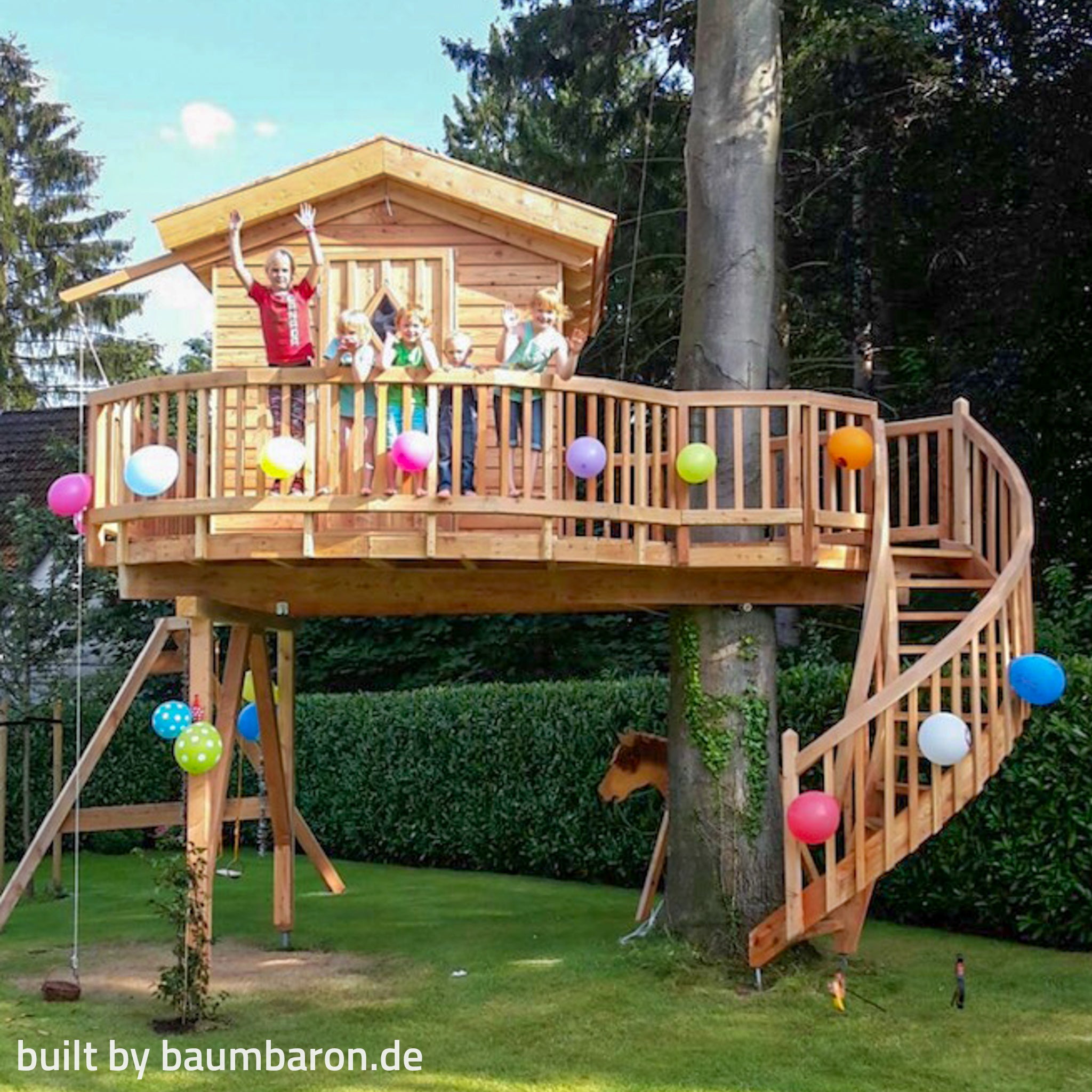 Baumhaus Kinder - Treppe StĂĽtzen Party
