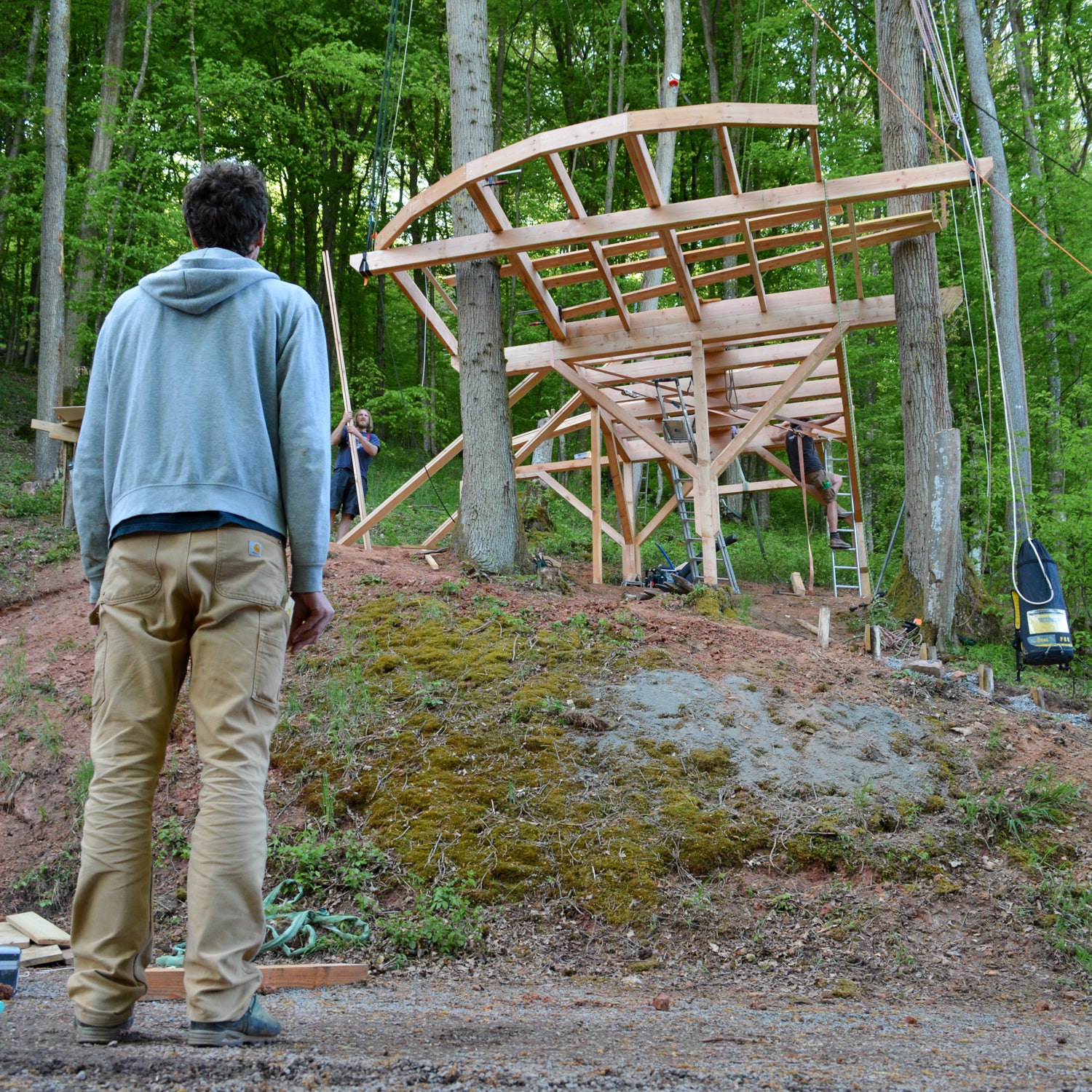 treehouse pros building huge platform
