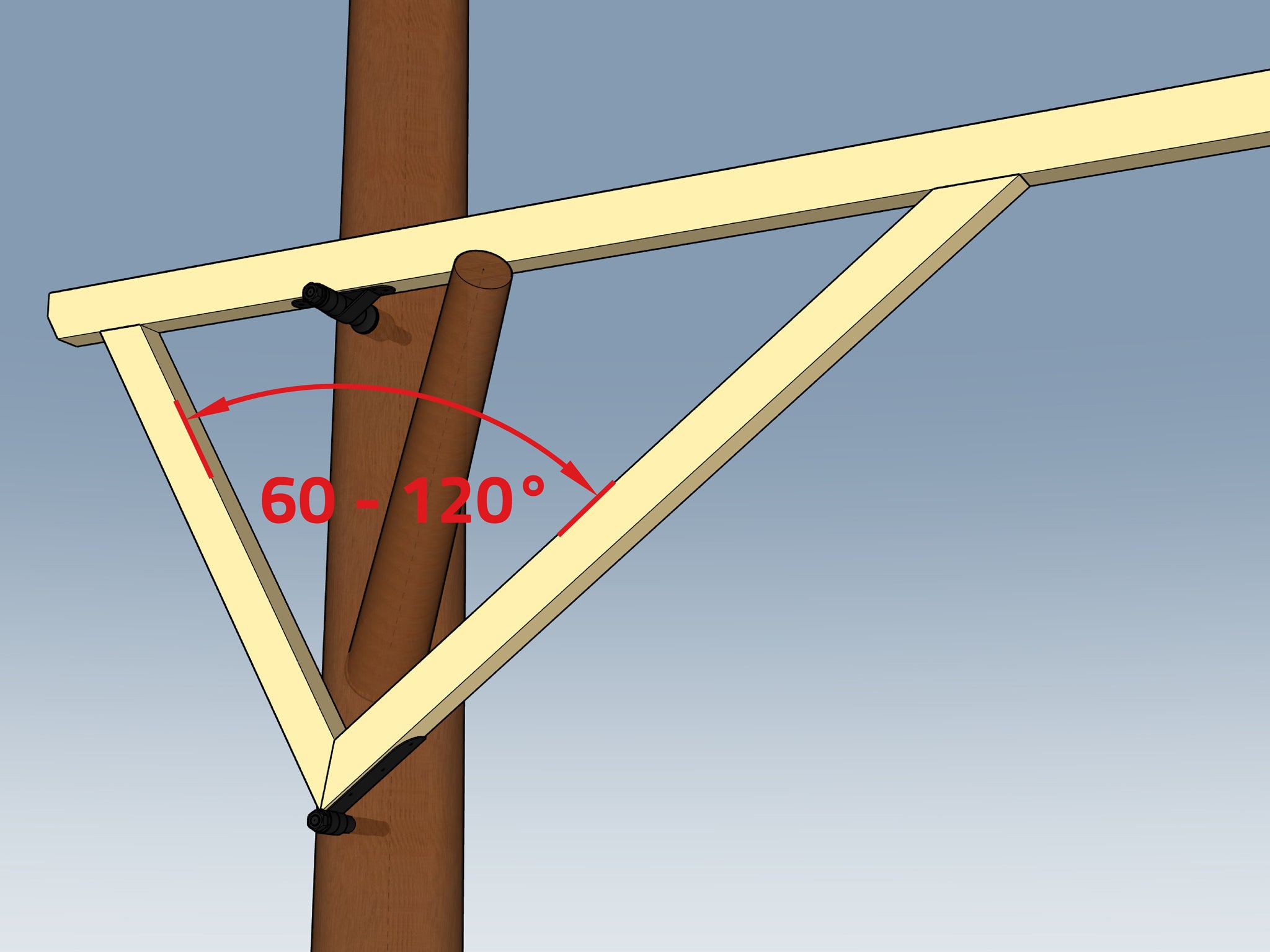 L Kit di Fissaggio Albero, Triangolo V60
