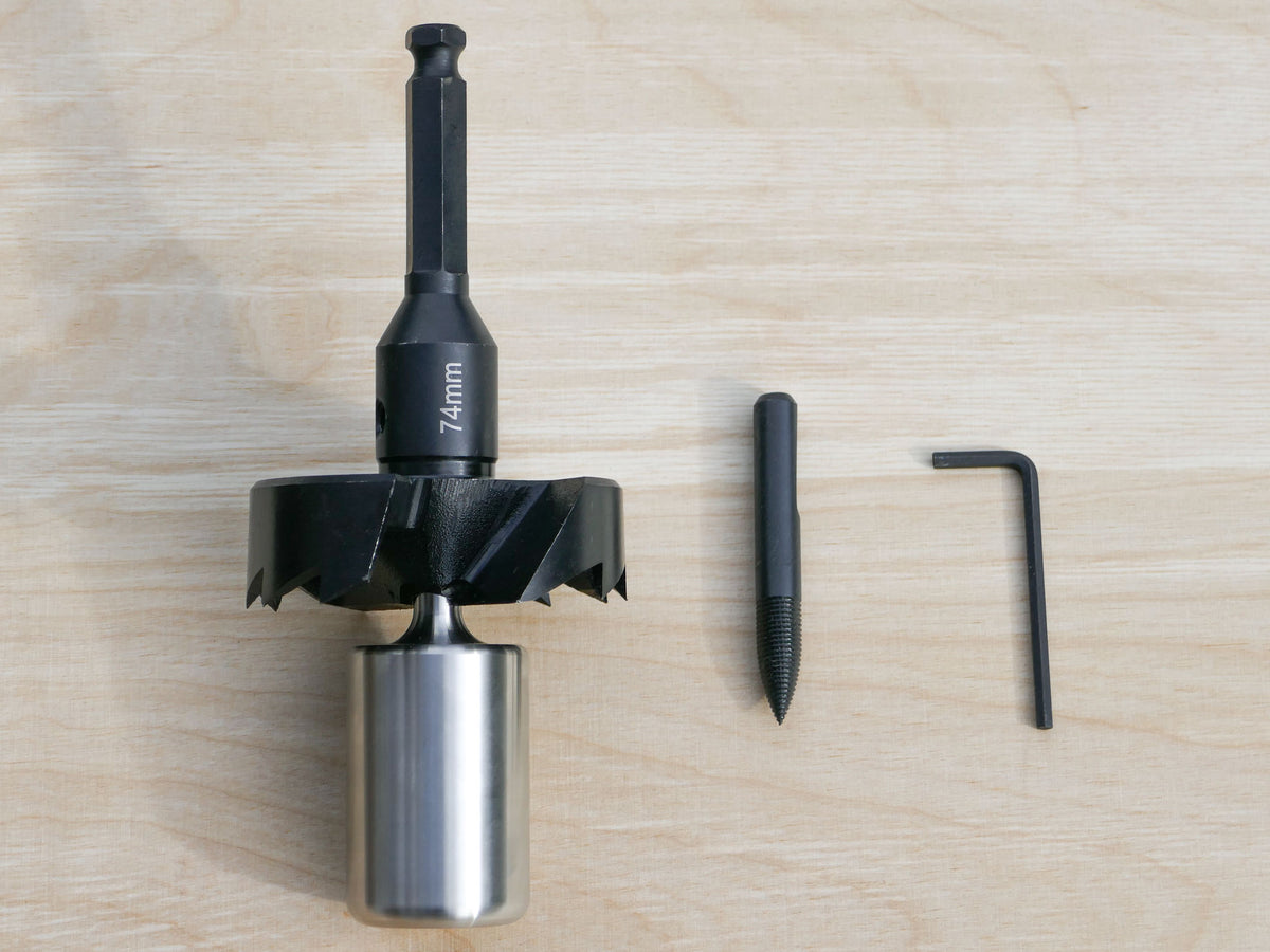Special drill bit with stainless steel guide pin for fitting the GTS Allstar tree bolt