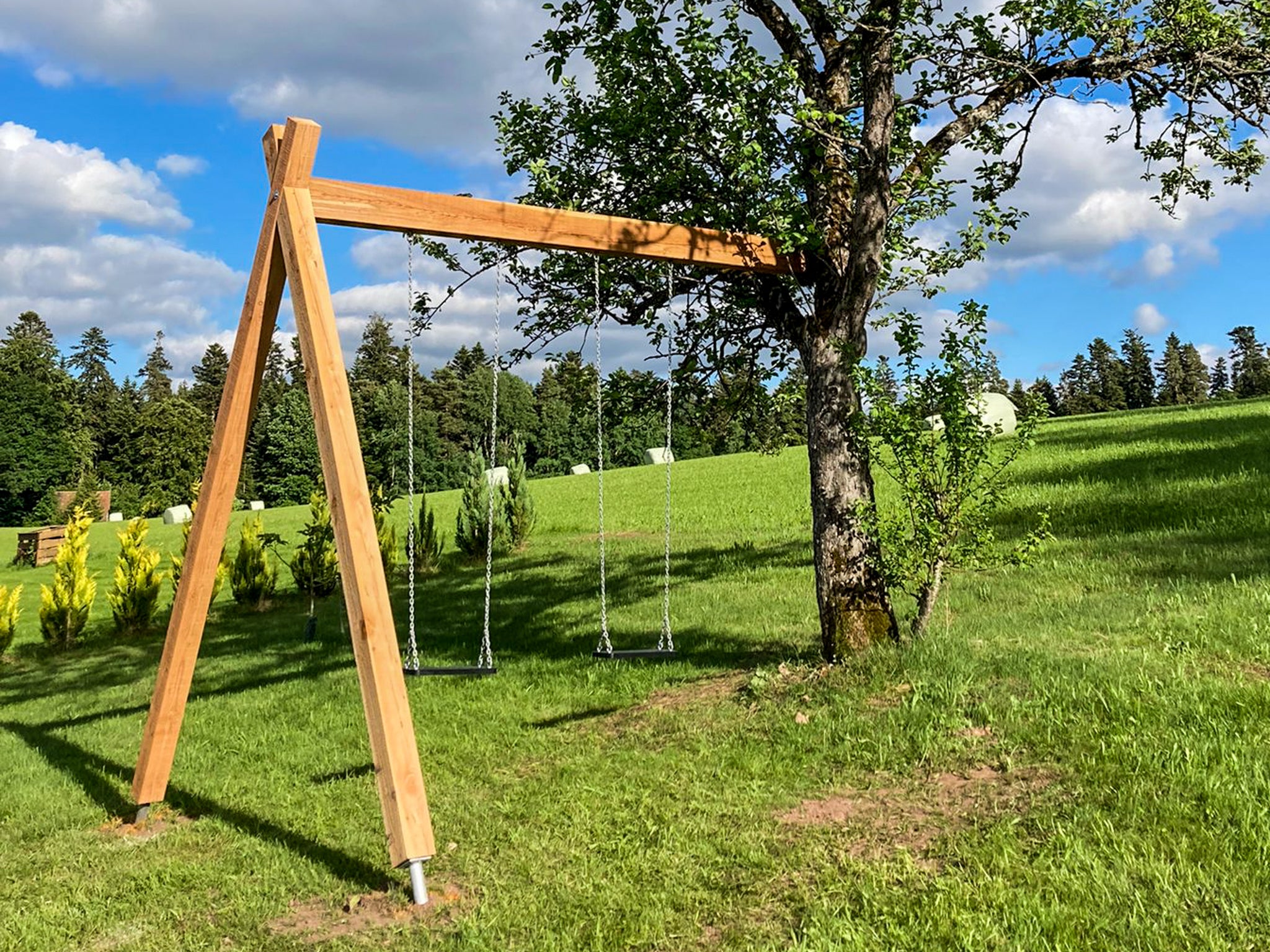 Schaukelbalken-Halterung für 1 Baum, mit GTS-Baumschraube