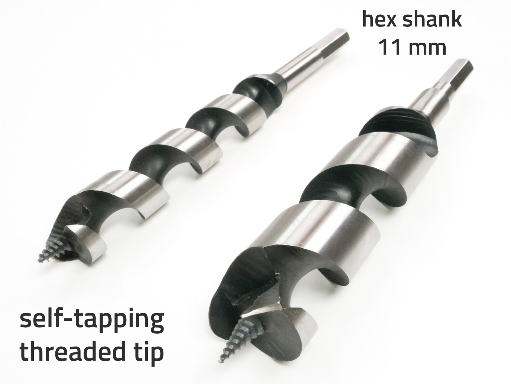 auger drill bit 24 & 36 mm for installation of treehouse bolts and predrilling wood