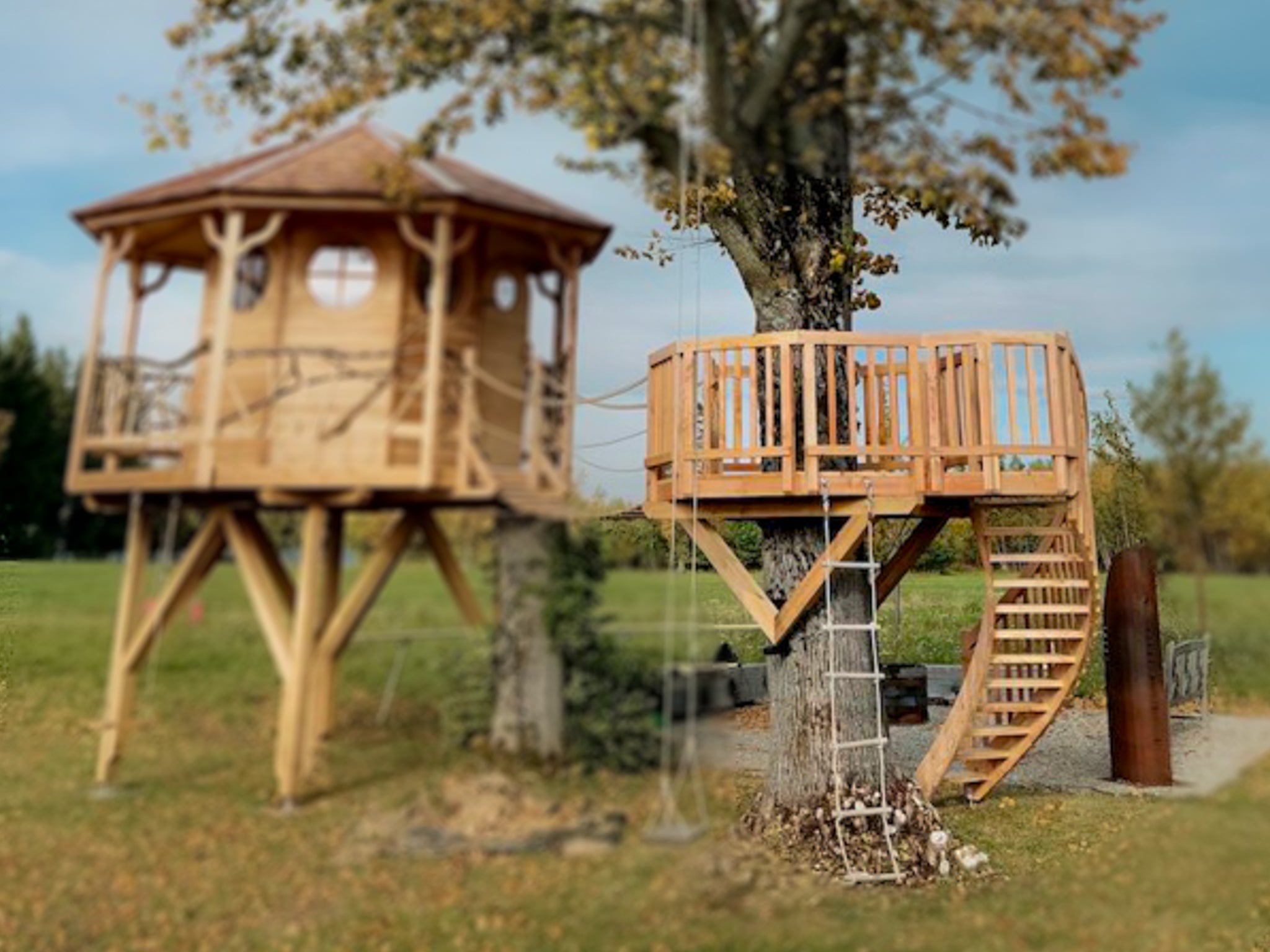 S Baumhaus-Bausatz für 1–2 Bäume, Dreieck V90