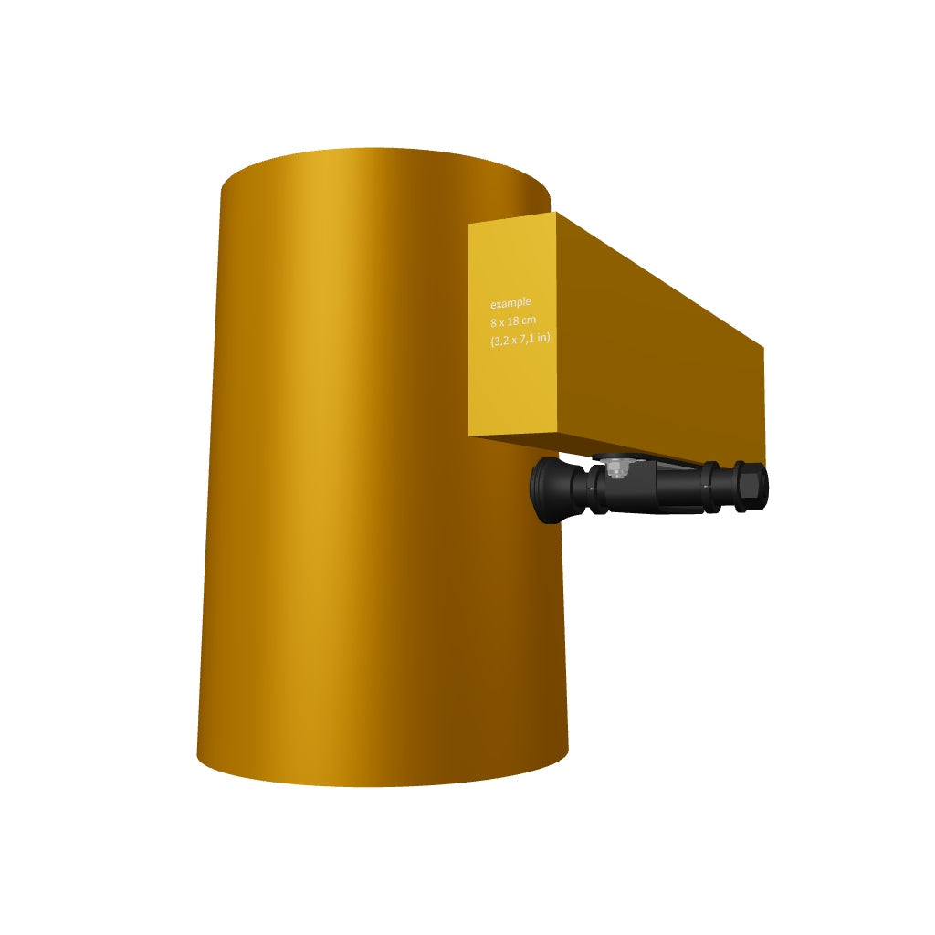 Dynamic Support - for German Treehouse Screw - Example Tree ø 43 cm