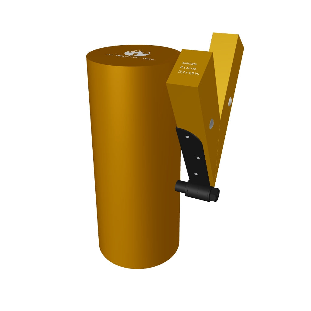Tribeam-Support Vario 60° - for German Treehouse Screw GTS - Example Tree ø 28 cm