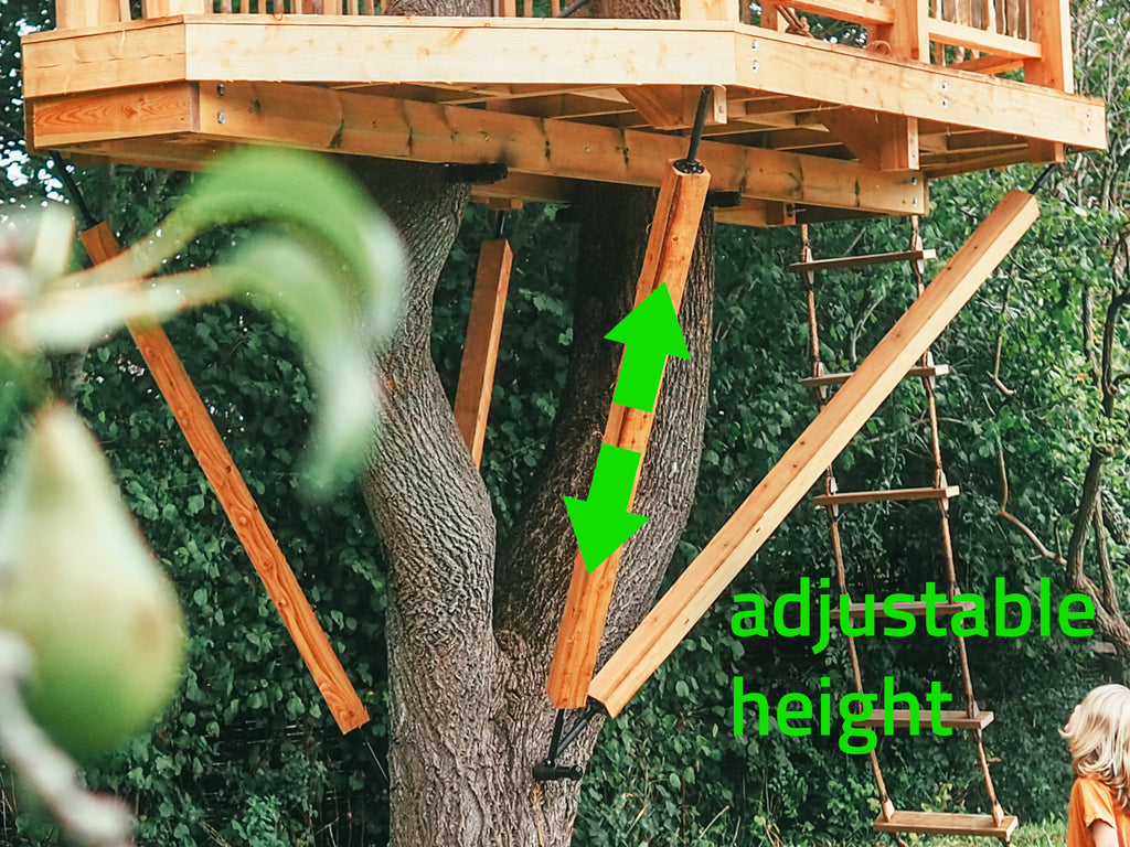Strut Tree Assembly Build a treehouse platform 🌲🏡📐 Buy professional hardware & kits