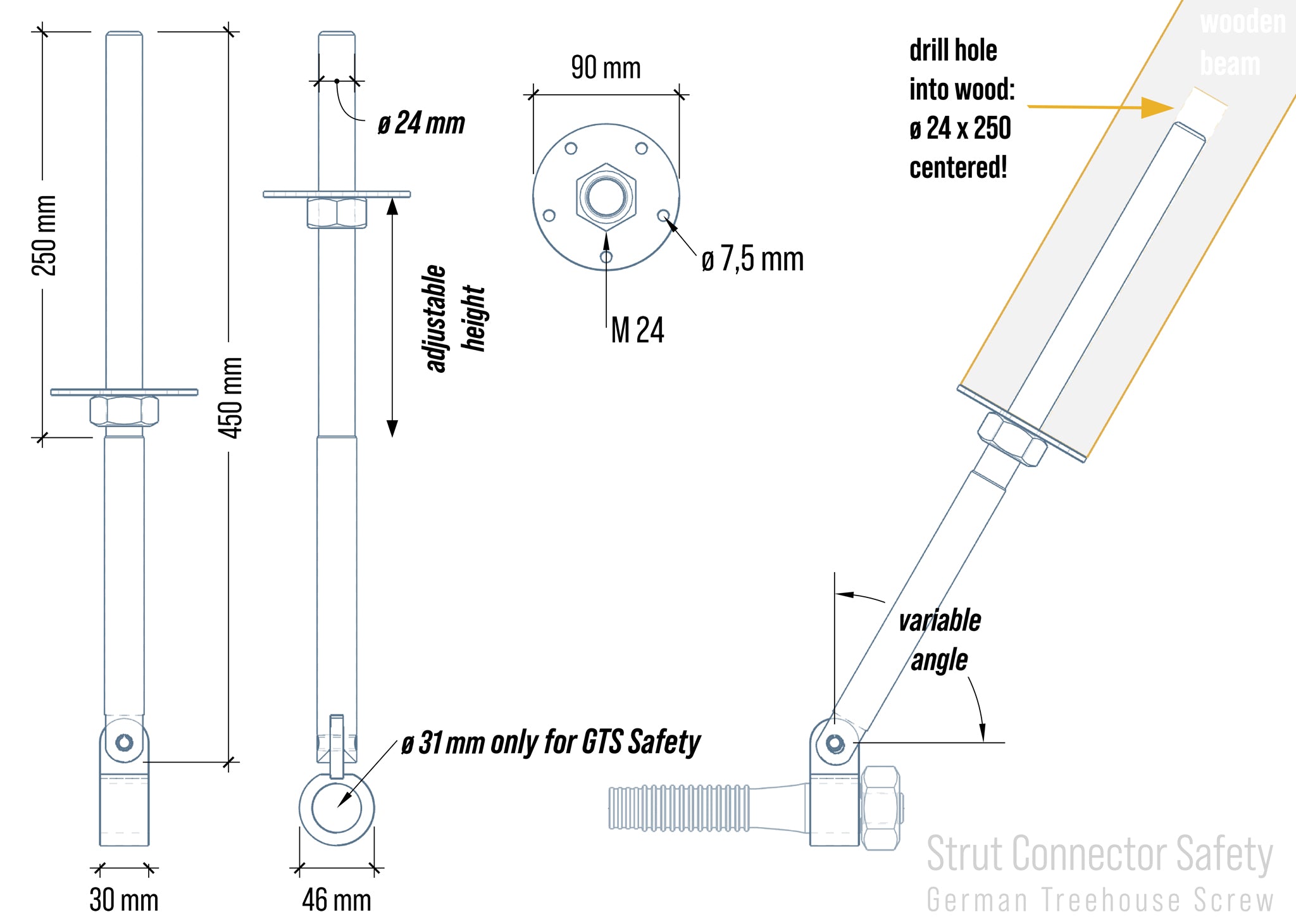 Streben-Verbinder – Safety