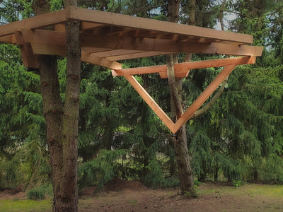 Build a treehouse platform 🌲🏡📐 Buy professional hardware & kits